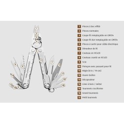 REBAR - 17 FONCTIONS / GRIS ACIER LEATHERMAN