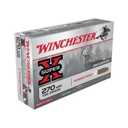 Munitions WINCHESTER Power Point 270 Win 130 grains - 8,4 grammes /20