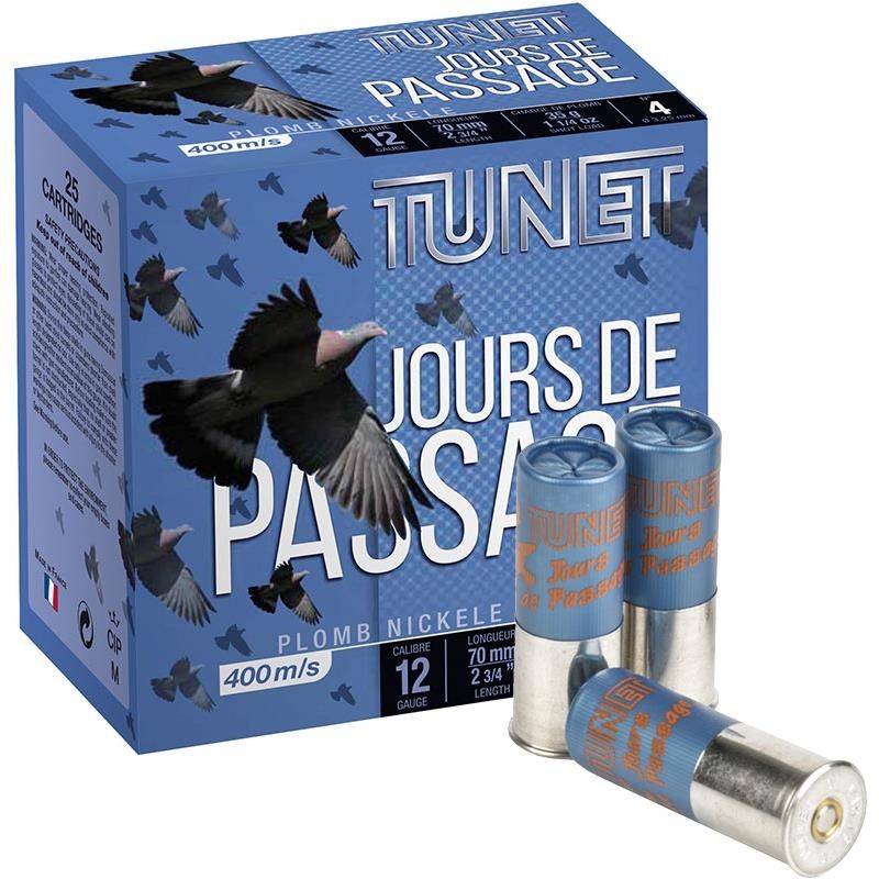 25 cartouches Tunet Jours de Passage 12/70 n°6 35g