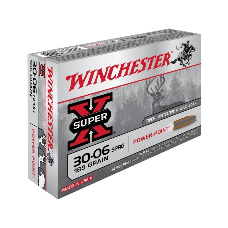 WINCHESTER cal.30-06 Sprg Power Point 165 grains - 10.7 grammes /20