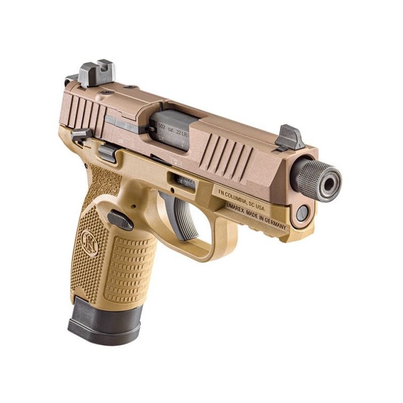 Pistolet FN HERSTAL 502 Tactical FDE cal.22Lr